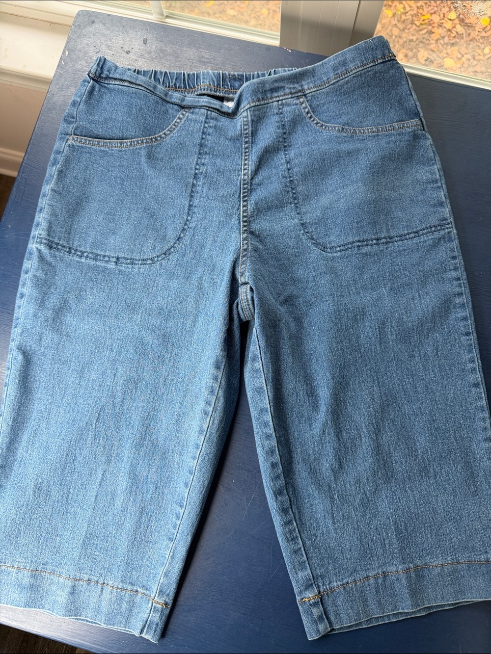 Just my size 1x Denim Pull-On Long Jeans Shorts